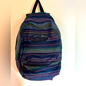 VANS off the wall striped backpack